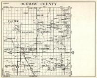 Ogemaw County, Foster, Rose, Goodar, Klacking, Cumming, Hill, Churchill, Logan, Edwards, Horton, Mills, Michigan State Atlas 1930c